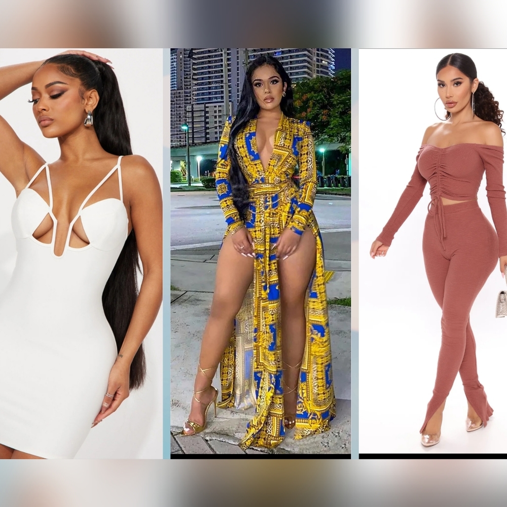 2 dresses 1, 2 piece pants outfit
